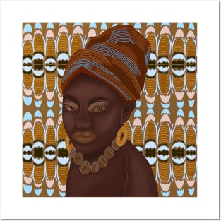 Ethnic Artistic Abstract Woman Posters and Art